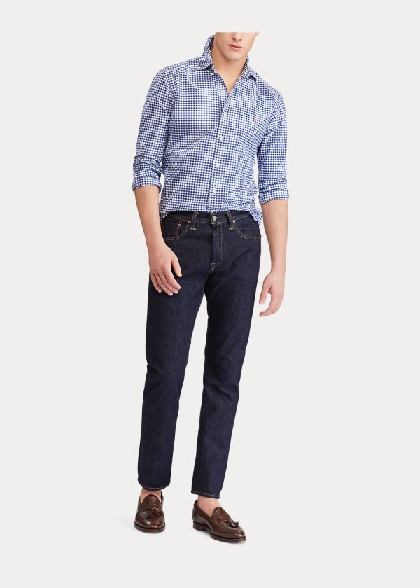 Men's Polo Ralph Lauren Classic Fit Gingham Shirts | 985703UAH